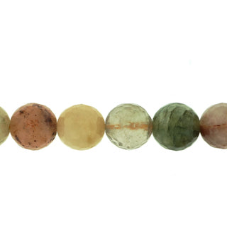 Mix Rutilated Quartz Faceted - Round Strand 15" - 8mm    from Stonebridge Imports