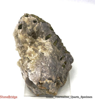 Green Tourmaline on Quartz Matrix U#11    from Stonebridge Imports