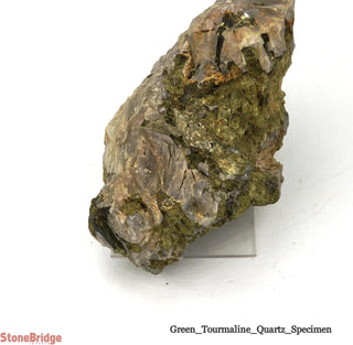 Green Tourmaline on Quartz Matrix U#3    from Stonebridge Imports