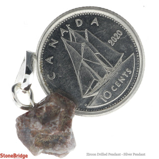 Zircon Drilled - 925 Silver Pendant from Stonebridge Imports