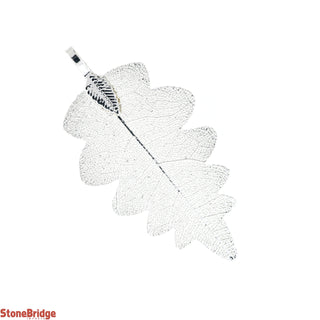 Electroplated Jewelry Leaves - Type #5 - Small Silver Leaf (Enhanced) from Stonebridge Imports