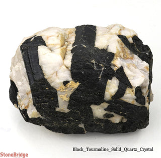 Black Tourmaline on Quartz Matrix U#2    from Stonebridge Imports