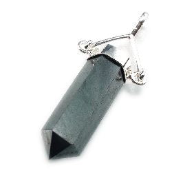 Hematite Double Terminated Swivel - 925 Silver Pendant from Stonebridge Imports