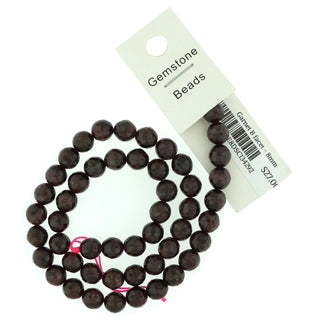 Garnet B Faceted - Round Strand 15" - 8mm    from Stonebridge Imports
