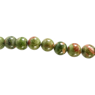 Unakite - Round Strand 15" - 6mm    from Stonebridge Imports