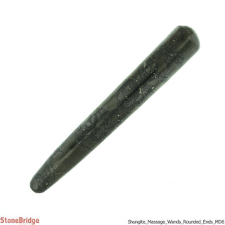 Shungite Rounded Massage Wand - Large #1 - 2 1/2" to 3 1/2"    from Stonebridge Imports