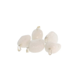 White Quartz Tumbled Pendants - 5 Pack from The Rock Space
