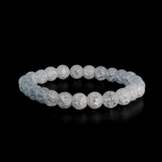 Crackle Quartz Round Bracelet - 8mm from The Rock Space