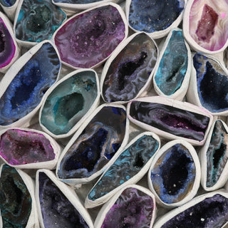Dyed Agate Geode Box - 25 to 50pc Set from The Rock Space