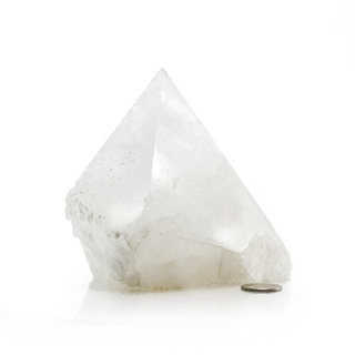 White Quartz Cut Base, Polished Point Tower #7 from The Rock Space
