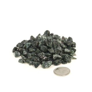 Seraphinite Drilled Tumbled Stones - Tiny from The Rock Space