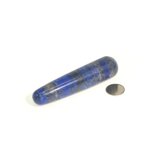 Lapis Lazuli A Rounded Massage Wand - Large #2 - 3 1/3" to 4 1/2" from The Rock Space