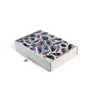 Dyed Agate Geode Box - 25 to 50pc Set from The Rock Space