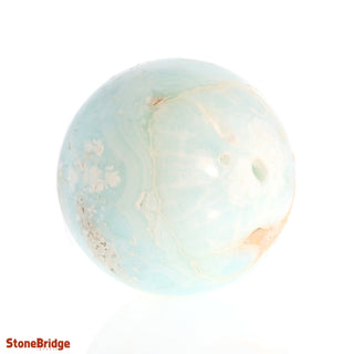 Caribbean Blue Calcite Sphere Medium #2 - 2 3/4" from Stonebridge Imports