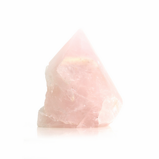 Rose Quartz Cut Base, Polished Point Tower #5 from The Rock Space