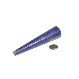 Lapis Lazuli A Rounded Massage Wand - Large #2 - 3 1/3" to 4 1/2" from The Rock Space