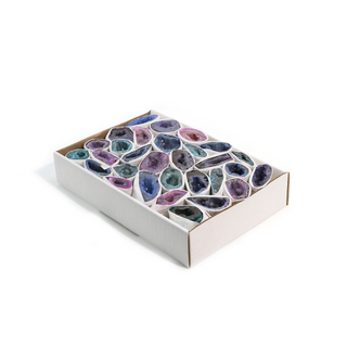 Dyed Agate Geode Box - 25 to 50pc Set from The Rock Space