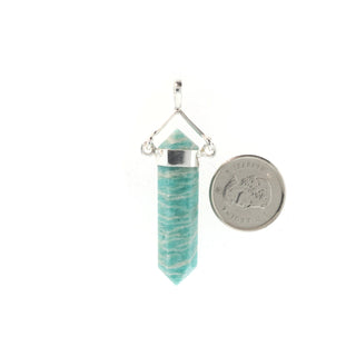 Amazonite Double Terminated Swivel - 925 Silver Pendant from The Rock Space