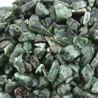 Seraphinite Drilled Tumbled Stones - Tiny from The Rock Space