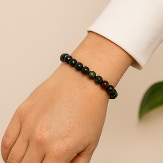 Bloodstone Round Bracelet from Stonebridge Imports
