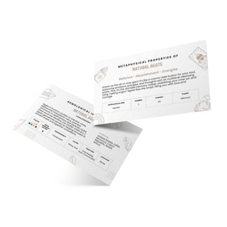 Stone Meaning Cards - Natural Agate - 10 Pack from Stonebridge Imports