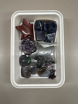 Indigo Gabbro, Amethyst, Sodalite Carvings - Hamilton Collection 015 from The Rock Space