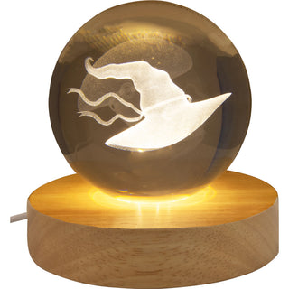 Witch Hat Crystal Ball with LED stand    from Stonebridge Imports