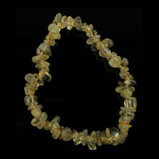 Rutilated Quartz Bead Bracelet