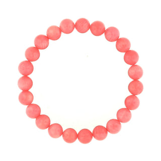 Pink Coral Bead Bracelet 8mm   from The Rock Space