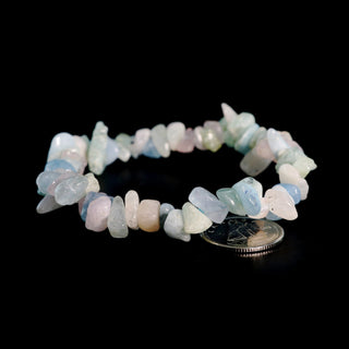 Aquamarine Morganite Bead Bracelet    from Stonebridge Imports