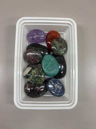 Lapis Lazuli, Larvikite, Carnelian Palm Stones - Hamilton Collection 019 from Stonebridge Imports