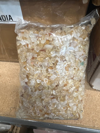 Citrine with Quartz Tumbled Stones - Assorted Tiny from Stonebridge Imports