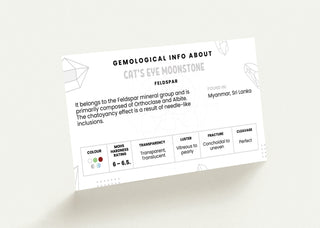 Stone Meaning Card - Cat's Eye Moonstone - 10 Pack Default Title from The Rock Space