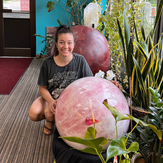 Rose Quartz Sphere (Giant) - Venus    from Stonebridge Imports