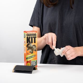 6-Pack Beginner Soapstone Carving Kits - Assembled (1 of each) from Stonebridge Imports