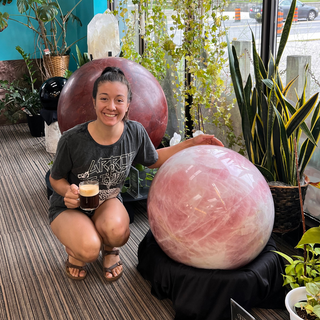 Rose Quartz Sphere (Giant) - Venus    from Stonebridge Imports