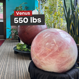 Rose Quartz Sphere (Giant) - Venus    from Stonebridge Imports