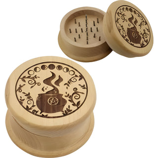 Wood Grinder for Herbs - Cauldron    from Stonebridge Imports