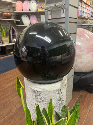 Obsidian Black Sphere U#1 - 137 lb from The Rock Space