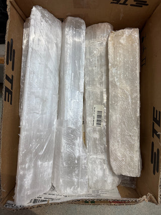 Selenite Logs Case of 5 from The Rock Space