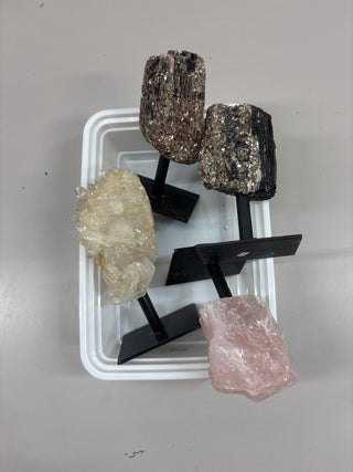 Quartz, Tourmaline on Stands - Hamilton Collection 013 from Stonebridge Imports