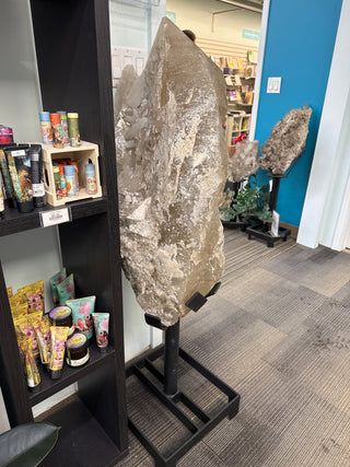 Smoky Quartz Cluster on Stand U99 - 130kg 4ft tall from The Rock Space
