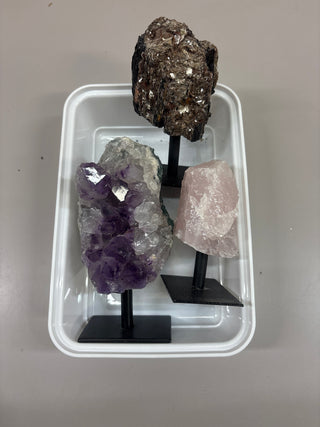 Quartz, Amethyst, Tourmaline on Stands - Hamilton Collection 024 from The Rock Space
