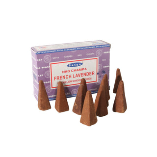 Satya French Lavender Back Flow Cones from Stonebridge Imports