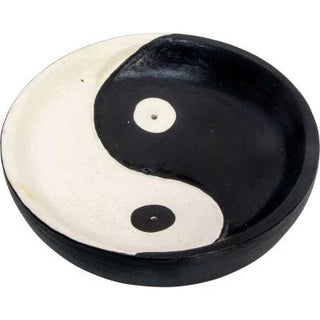 Round Wood Incense Holder - Yin Yang from The Rock Space