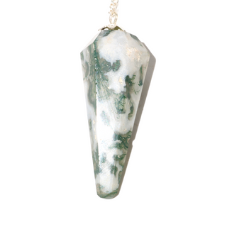 Green Tree Agate Pendulum 6 Facet & Bead - 3 Pack from The Rock Space