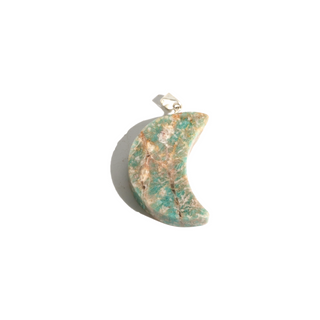 Amazonite B Crescent Moon Pendant - Pack of 5 from The Rock Space