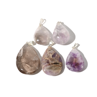 Amethyst B Drop Pendant - Pack of 5 from The Rock Space