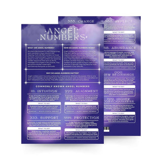 QuickStudy Guide 2.0 - Angel Numbers (PDF File) from The Rock Space