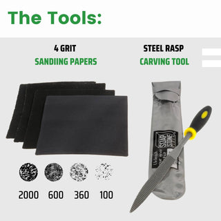 6-Pack Beginner Soapstone Carving Kits - Assembled (1 of each) from Stonebridge Imports